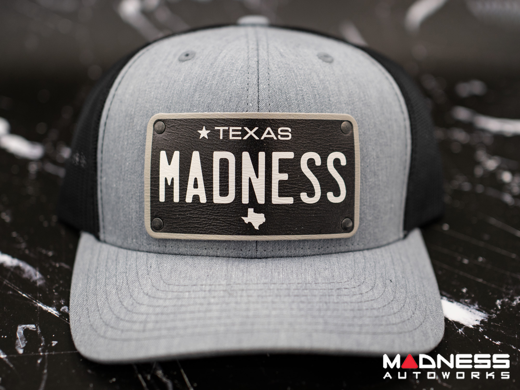 Cap - Trucker Style - w/ Texas Black Plate + MADNESS 